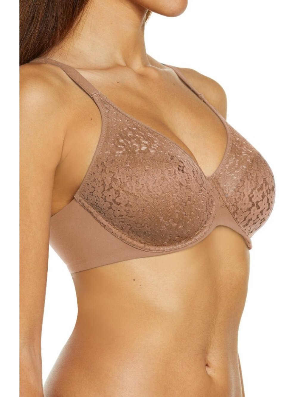 🆕CHANTELLE Norah Underwire Non-Padded Bra 36DDDD Tan Beige #13F1 - Picture 2 of 11
